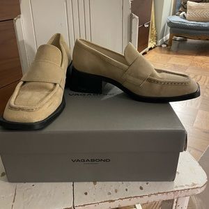 Vagabond suede loafers
